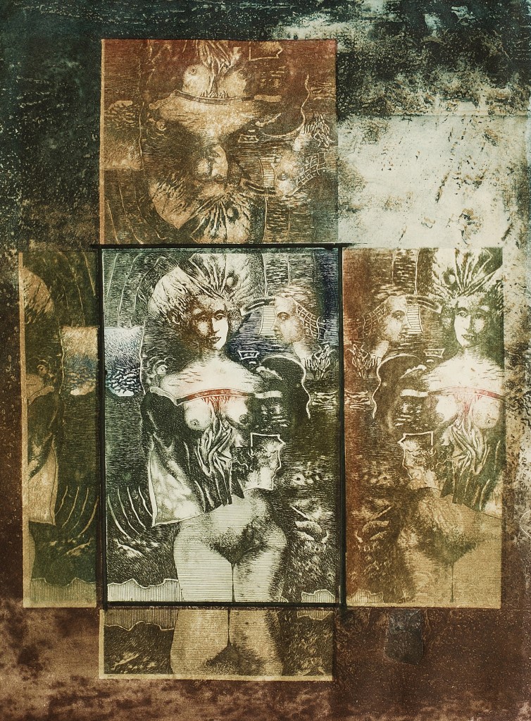 MIRROR, 1985. Etching, 64x47cm.